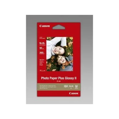 Canon Гланцирана фото хартия Canon Plus Glossy II PP-201, 10x15 cm, 50 листа, 2311B003BB
