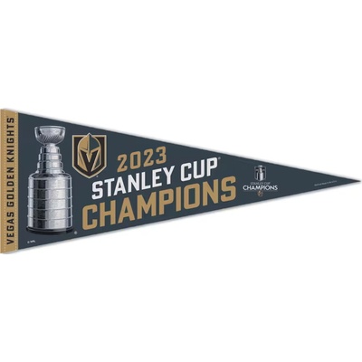 Fanatics Vlajka Vegas Golden Knights NHL 2023 Stanley Cup Champions 12" x 30" Premium Pennant