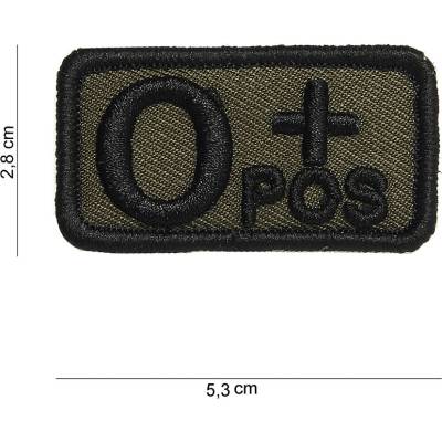 Nášivka textilná 101 Inc krv 0 POS - olivová