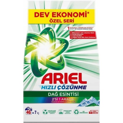 Ariel Universal 2v1 Prací prášek Mountain Spring 7 kg