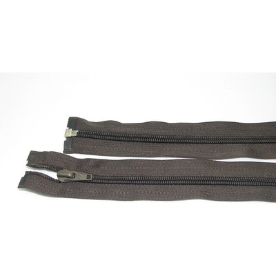 Zips špirála deliteľný 5mm - dĺžka 50cm, farba čierno hnedá