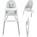 KinderKraft Dinnly 2in1 светло сиво