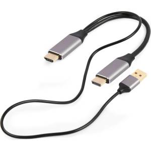 Gembird A-HDMIM-DPM-01 Активен адаптер 4K HDMI мъжки към DisplayPort мъжки кабел 2 м черен (A-HDMIM-DPM-01)