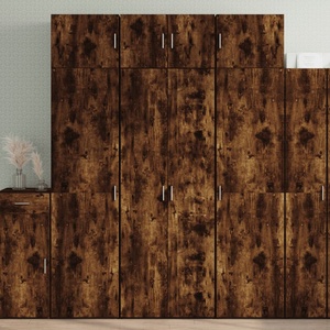 vidaXL Висок шкаф, опушен дъб, 70x42, 5x185 см, инженерно дърво (3281424)