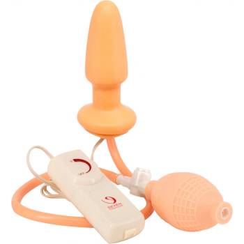 Image 1 of Seven Creations Expandable and Vibrating Butt Plug Flesh