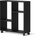 BIM Furniture Trasco 2 библиотека масичка за кафе, черна (trasco2blackmat)