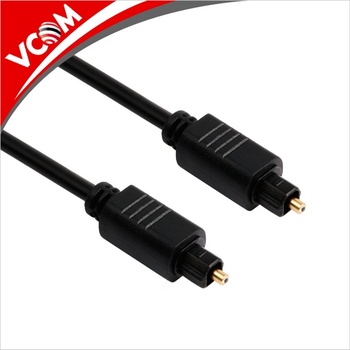 VCOM Оптичен кабел VCom CV905-3m, от Toslink(м) към Toslink(м), 3m, черен