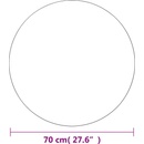 vidaXL Стенни огледала, 2 бр, 70 см, кръгли, стъкло (3051629)