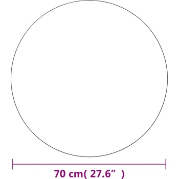 vidaXL Стенни огледала, 2 бр, 70 см, кръгли, стъкло (3051629)