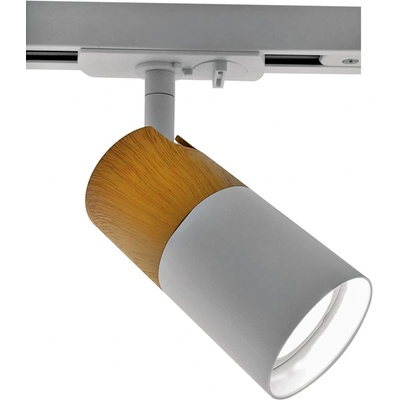 VIVALUX Спот за релсова с-ма tl910 gu10/wh woody (VIV004855)