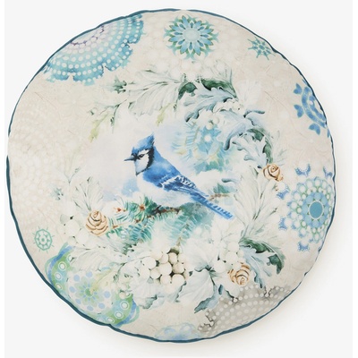 HIP Диаметър 55 см - синьо-кремава възглавница за реверсиране с мотив HIP Camunda HIP | Byal | Home | UNI