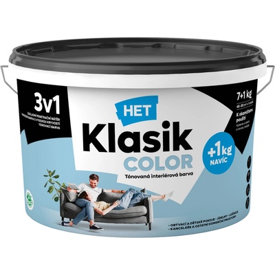 Het Klasik Color malířská barva, 0427 modrý nebeský, 7+1 kg