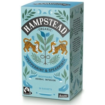 Hampstead Tea London BIO Mätový čaj bez kofeínu 20 vrecúšok