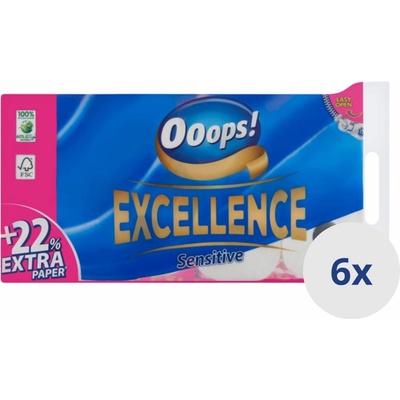 Ooops! Excellence Sensitive 3-vrstvový 6 x 16 ks