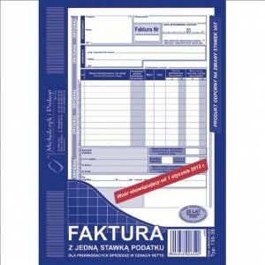 Michalczyk & Prokop Invoice with one tax rate. . . 130-3E