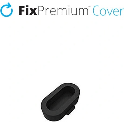 FixPremium - Krytka Nabíjacieho Konektora pre Garmin Hodinky, čierna