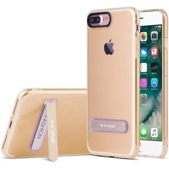 G-Case Силиконов Калъф с Поставка за Holder Case iPhone 8/7 Plus, G-Case, Златист (6923115106778)