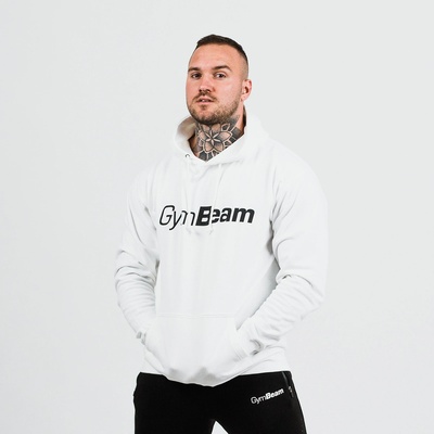 GymBeam Суичър PRO Hoodie White XXL