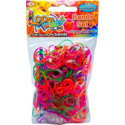 Rainbow Loom Original gumičky 600 kusov šedé