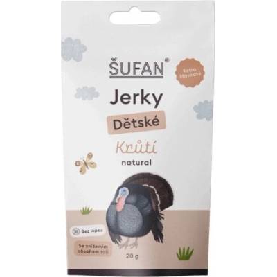 Šufan Jerky Dětské Natural krůtí 20 g