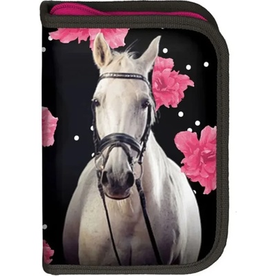 PASO Пълен Несесер твърди корици PASO - Horse & Roses