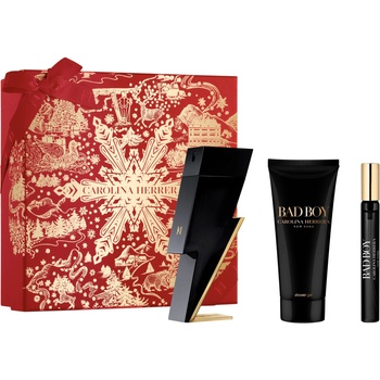 Carolina Herrera Bad Boy Eau De Toilette 100ML + Shower Gel 100ml + 10ML Female
