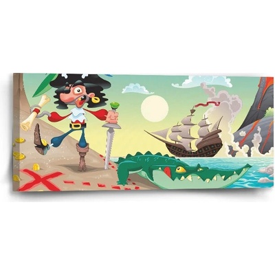 Sablio Obraz Pirát - 110x50 cm