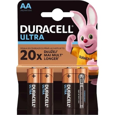 Duracell Батерии алкални Duracell DAALR6MN15004, AA, 1.5V, 4 бр. в опаковка