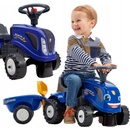 Falk traktor New Holland modré s volantem a valníkem