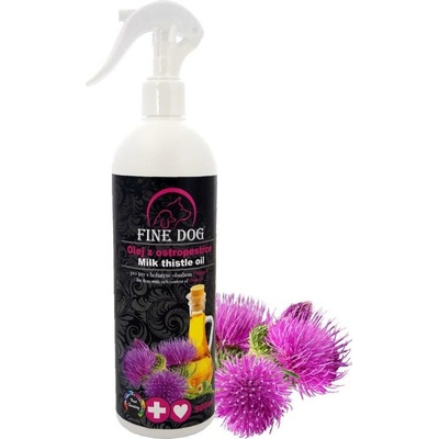 Fine Dog Olej z ostropestřce s rozprašovačem 500 ml