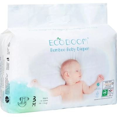 Eco Boom Бебешки бамбукови пелени Eco Boom 3, 32 броя (ECOBOOM02)