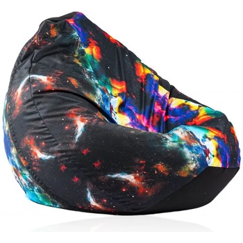 Image 1 of Pufrelax Калъф за пуф круша, 520л. , Nirvana Gigant - Misty Lagoon, (Не съдържа пълнеж), водоустойчив, принт