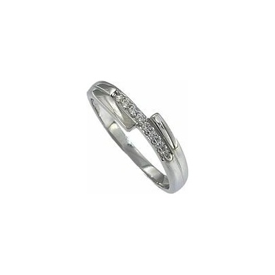 Infinitysilver Strieborný prsteň s bielymi zirkónmi OR45464