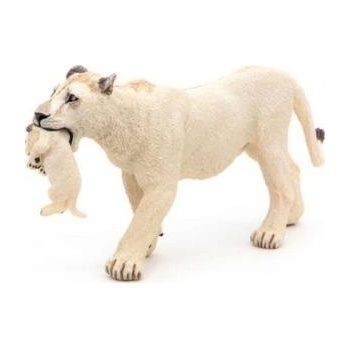 Papo White lioness with young