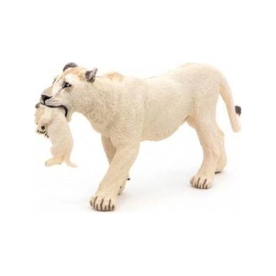 Papo White lioness with young