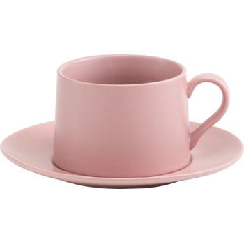 Zafferano Чаша за чай Levante с чинийка 435 мл розова (LEV0508)