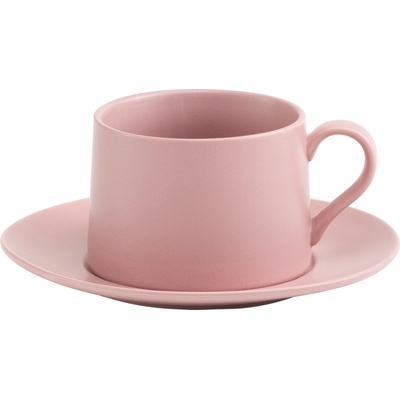 Zafferano Чаша за чай Levante с чинийка 435 мл розова (LEV0508)