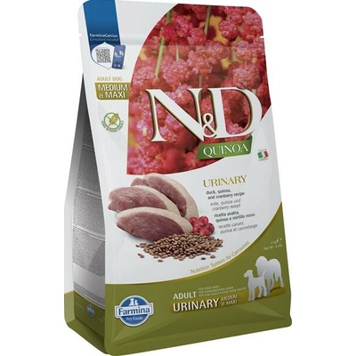 N&D dog Quinoa GF adult medium maxi urinary duck & cranberry 2 kg