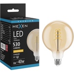 Mexen Vintis LED спирална нажежаема жичка E27, G125, 6W, Топла - 2200K, 530 lm, кехлибар (L168-E27-0622-50)
