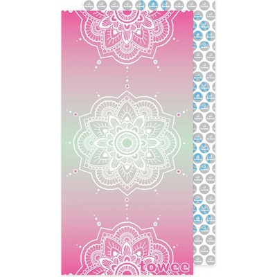 Towee Rychleschnoucí osuška MANDALA pink 80 x 160 cm