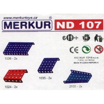 Merkur ND 107 dosky skosené a zahnuté