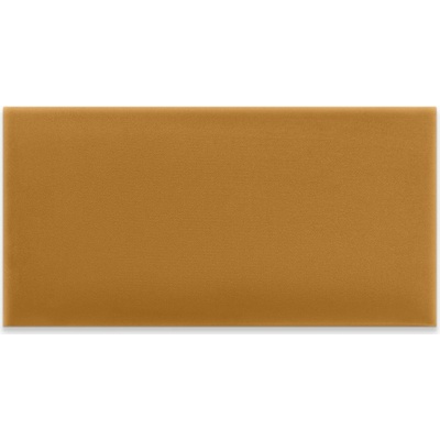 Čalouněný nástěnný panel žlutý 50x50 cm čtvercový
