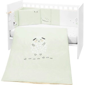 KikkaBoo Бебешки спален комплект от 6 части KikkaBoo - Sleepy Sheep, 60 х 120 cm (41101060136)