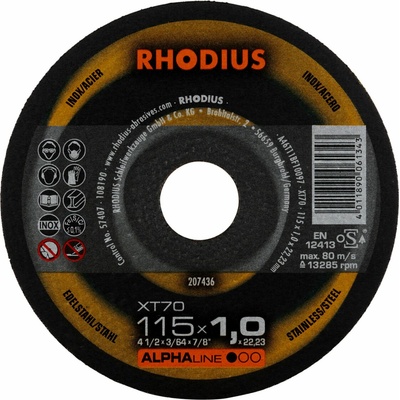 Rhodius Rezný kotúč 115 x 1,0 x 22,23 mm 207436