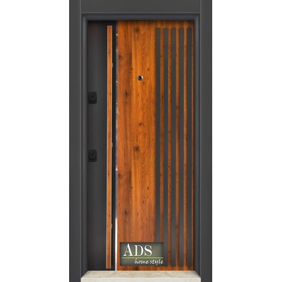 Starsteeldoor Блиндирана врата Outdoor - COM-2300 Класик wood Антрацит (цена без монтаж)