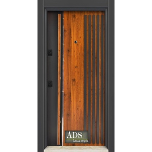 Starsteeldoor Блиндирана врата Outdoor - COM-2300 Класик wood Антрацит (цена без монтаж)