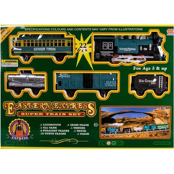 EmonaMall Детски пушещ влак и релси (552см) EmonaMall - Код W4230 (W4230-100270910-6961002709107)