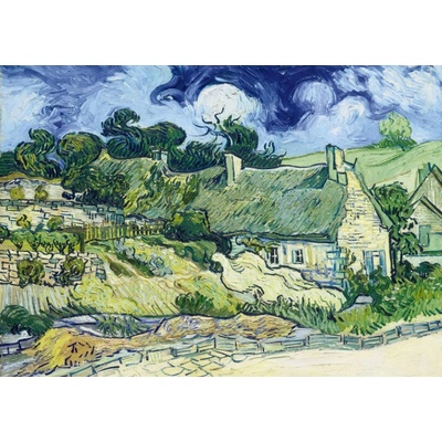 Bluebird Vincent Van Gogh Thatched Cottages at Cordeville 1000 dielov