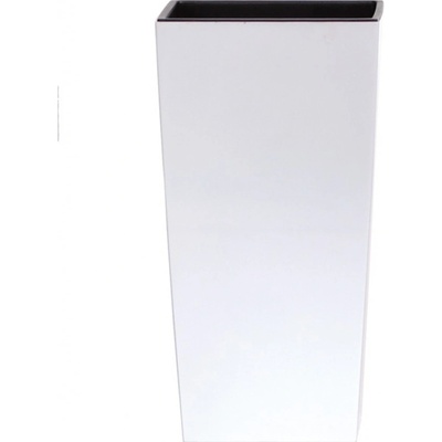 NABBI Kvetináč plast biely 19,5 x 19,5 x 37,5 cm