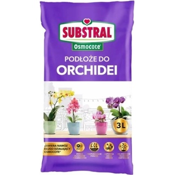 SUBSTRAL Substrát na orchidei s hnojivom OSMOCOTE 3 l